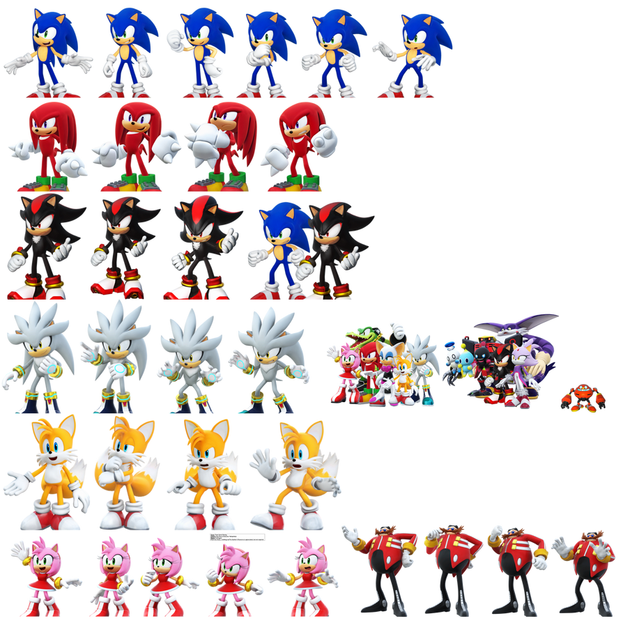 Team Sonic Racing | All Character Graphics by SM64COLE on DeviantArt