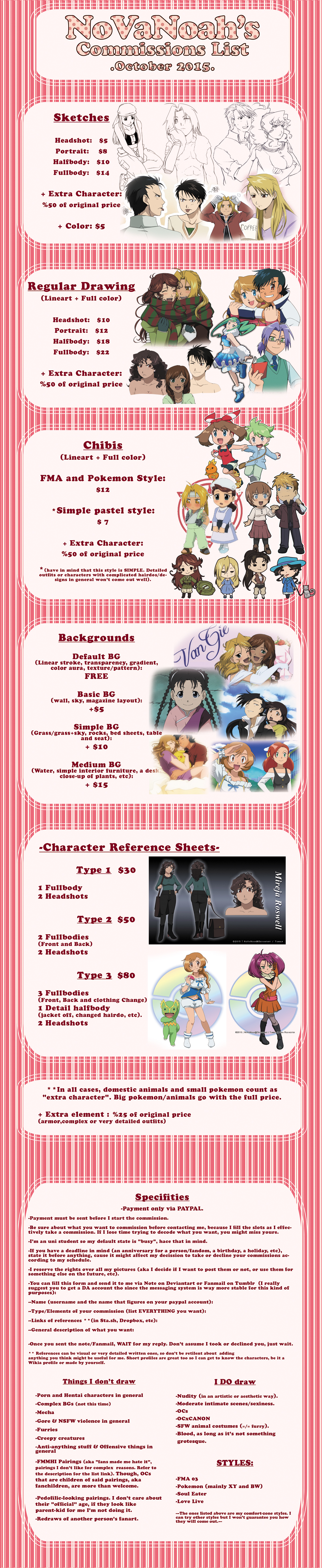 Commissions info -October 2015- [CLOSED]