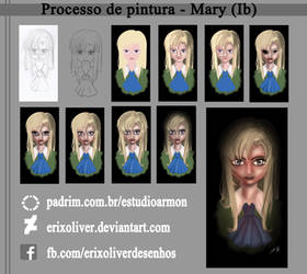 Mary - Painting Process