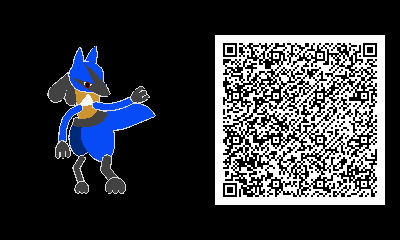448 - Shiny [Lucario] Mega Lucario.png - Generation 7 - QR Codes - Project  Pokemon Forums