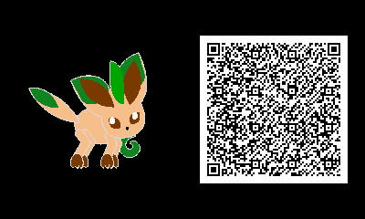 Freakyforms qr code leafeon by alucardserasfangirl on DeviantArt
