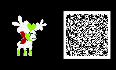 492 - Shiny [Shaymin] Land Forme.png - Generation 7 - QR Codes