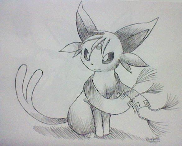 Request: Moshe the Espeon in 0.1 Pen