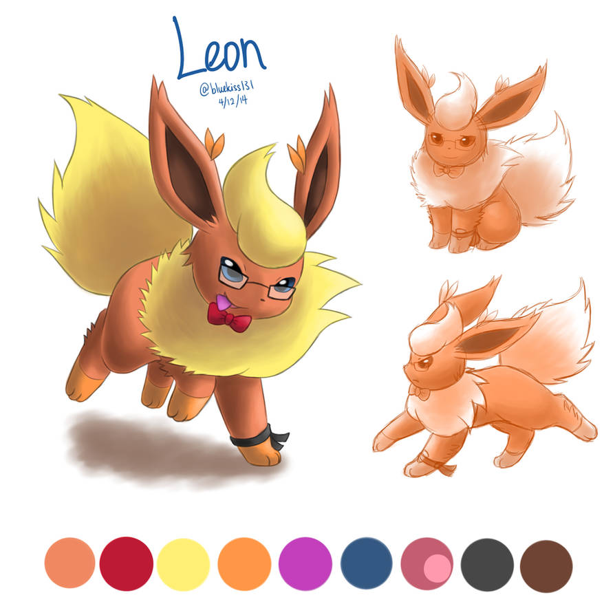 Pokemon OC: Leon Reference by BluuKiss on DeviantArt