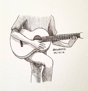 Inktober 2016: Day 29 - Guitar