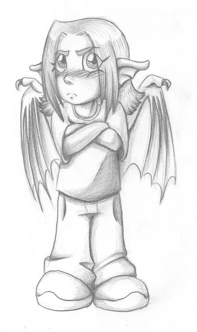 Pouting chibi teen jax by RizzaJax on DeviantArt