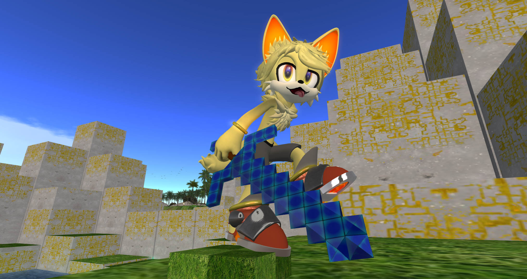 Minecraft Fox Deviantart Kaze the fox with minecraft sword by Hart-Fort on DeviantArt