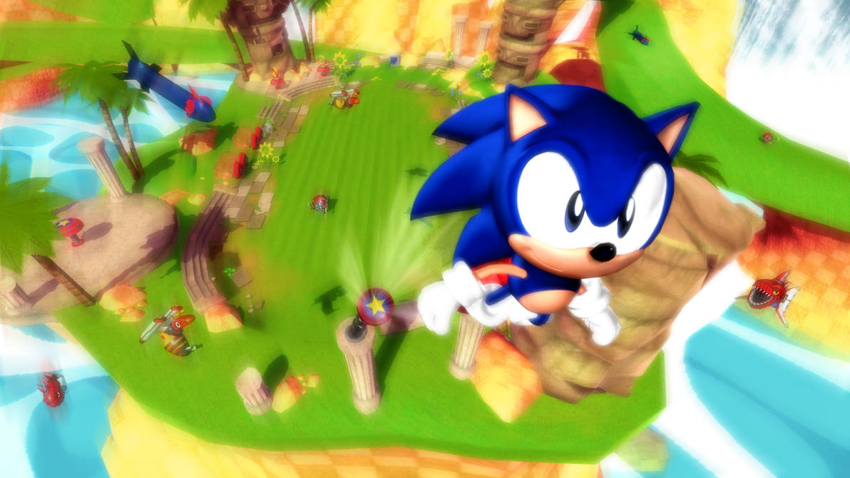 Springin' Sonic by AlexanderGantt on DeviantArt