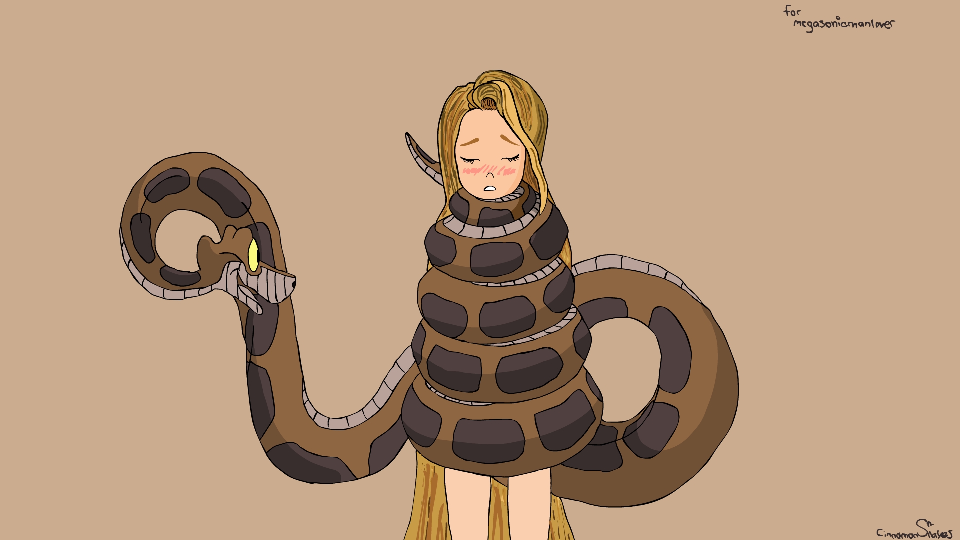 REQUEST Rapunzel Meets Kaa By CinnamonSnakes On DeviantArt.