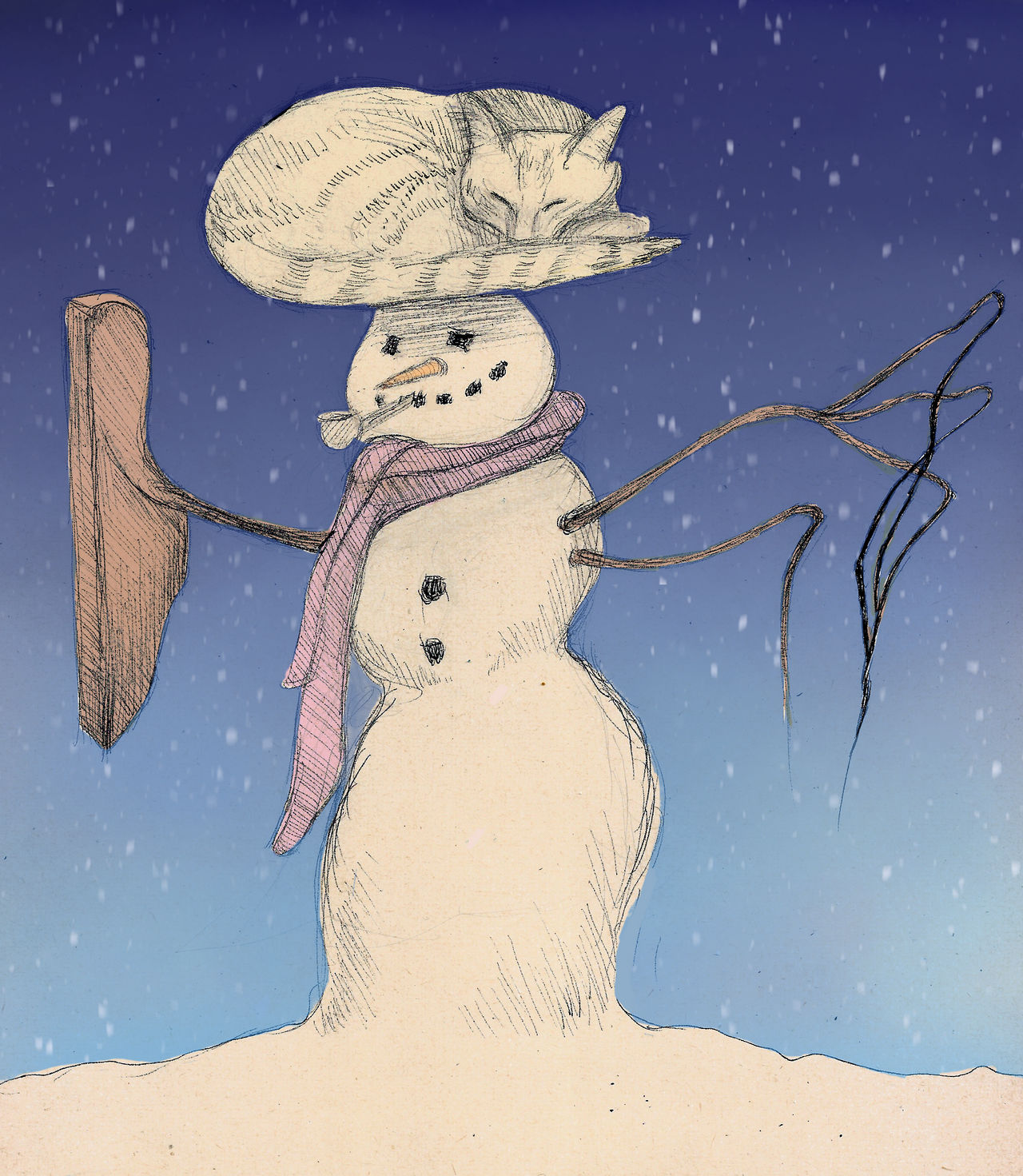 Snowman Cat Rabbit snowman cat by Anton-Constantin on DeviantArt