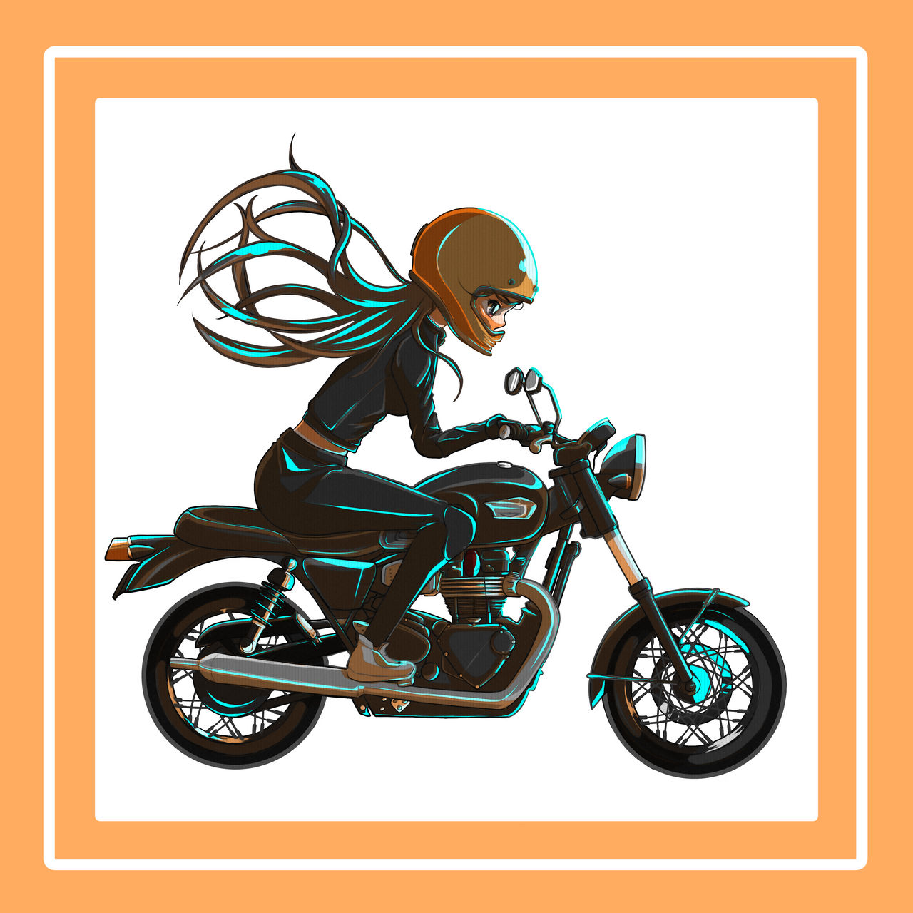 Deviantart Riding Motorcycle Girl and motorcycle 001 by abatakayuki on DeviantArt