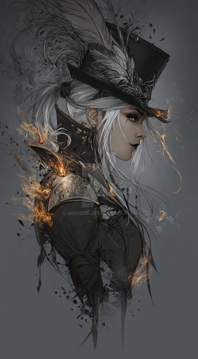 Maevis Maevis, Flame of the Black Elegy by IamGeko on DeviantArt