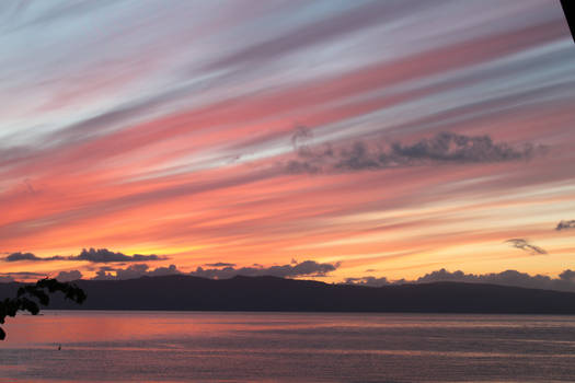 Sunset  on the fjord