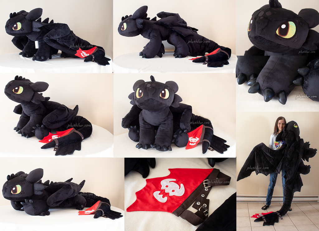 Life size top toothless stuffed animal