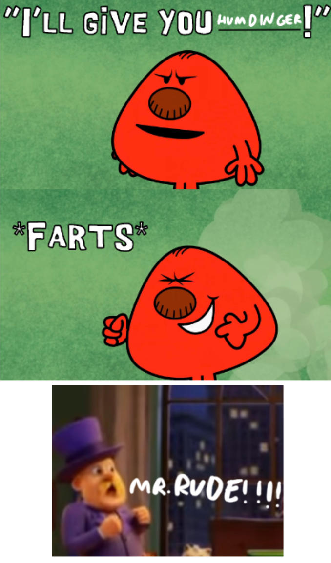 Mayor humdinger says Mr rude by Alexdraws2k7 on DeviantArt