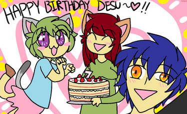 HAPPY BIRTHDAY DESU