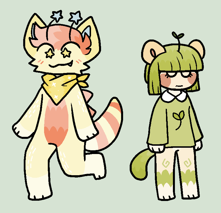 (#1 left) collab adopts w/ Saturnzie