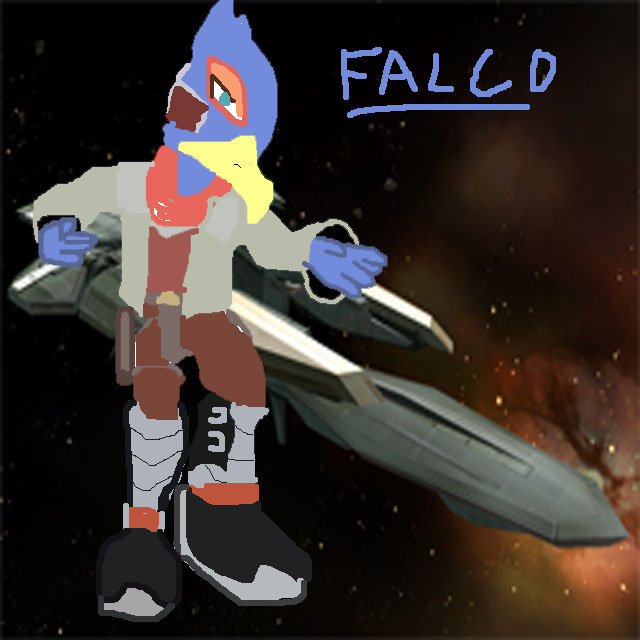 Cartoony Falco