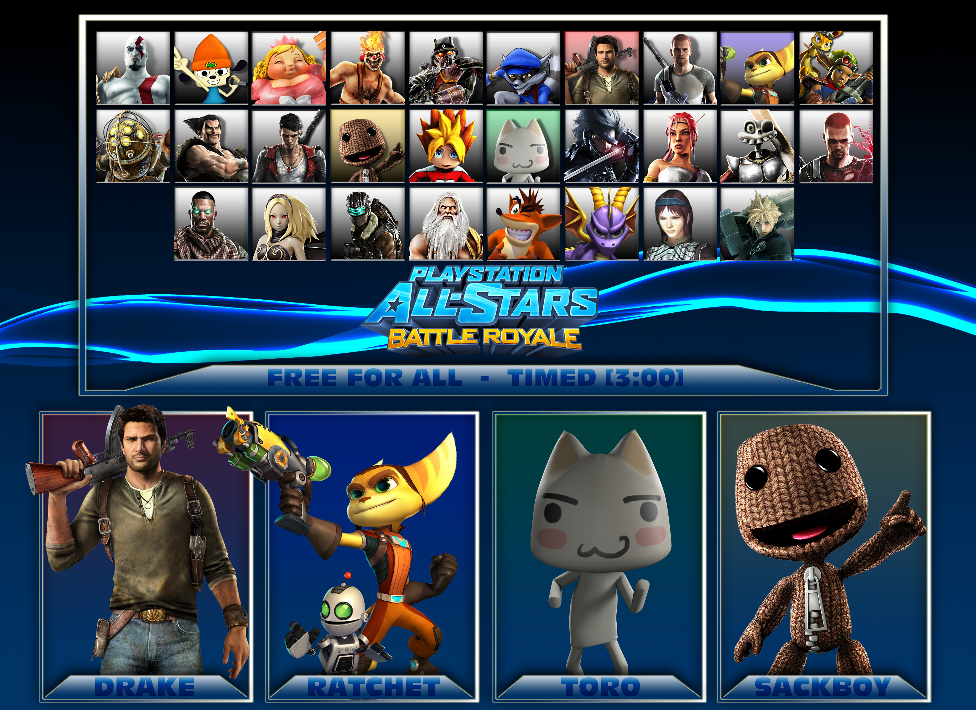 PlayStation AllStars Battle Royale Roster 2 by PacDuck on DeviantArt