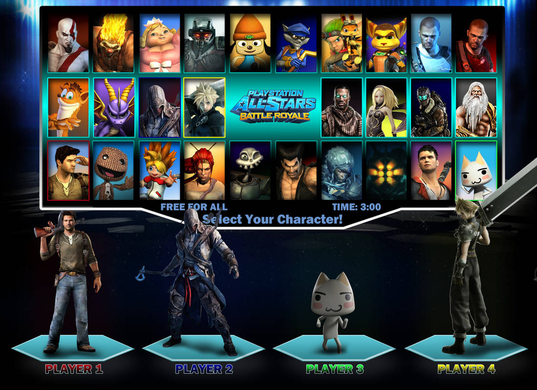 Manhattan bagage Geometri PlayStation All-Stars Battle Royale Roster 3 by PacDuck on DeviantArt