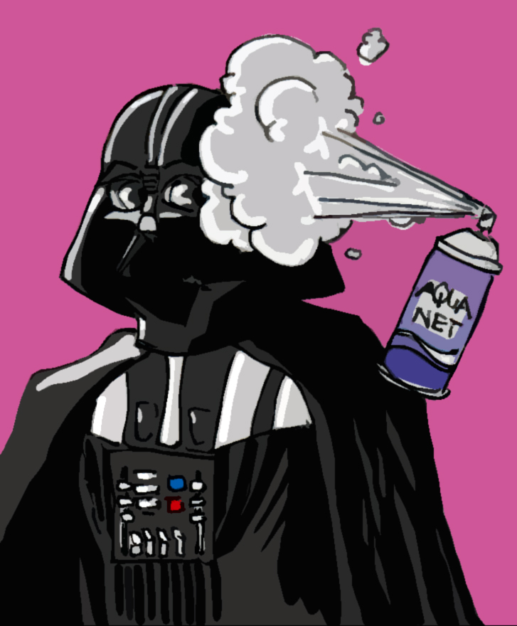 Darth hairspray