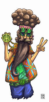 Psychedelic hippie