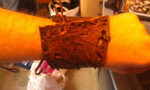 Barbarian Left Leather Bracer