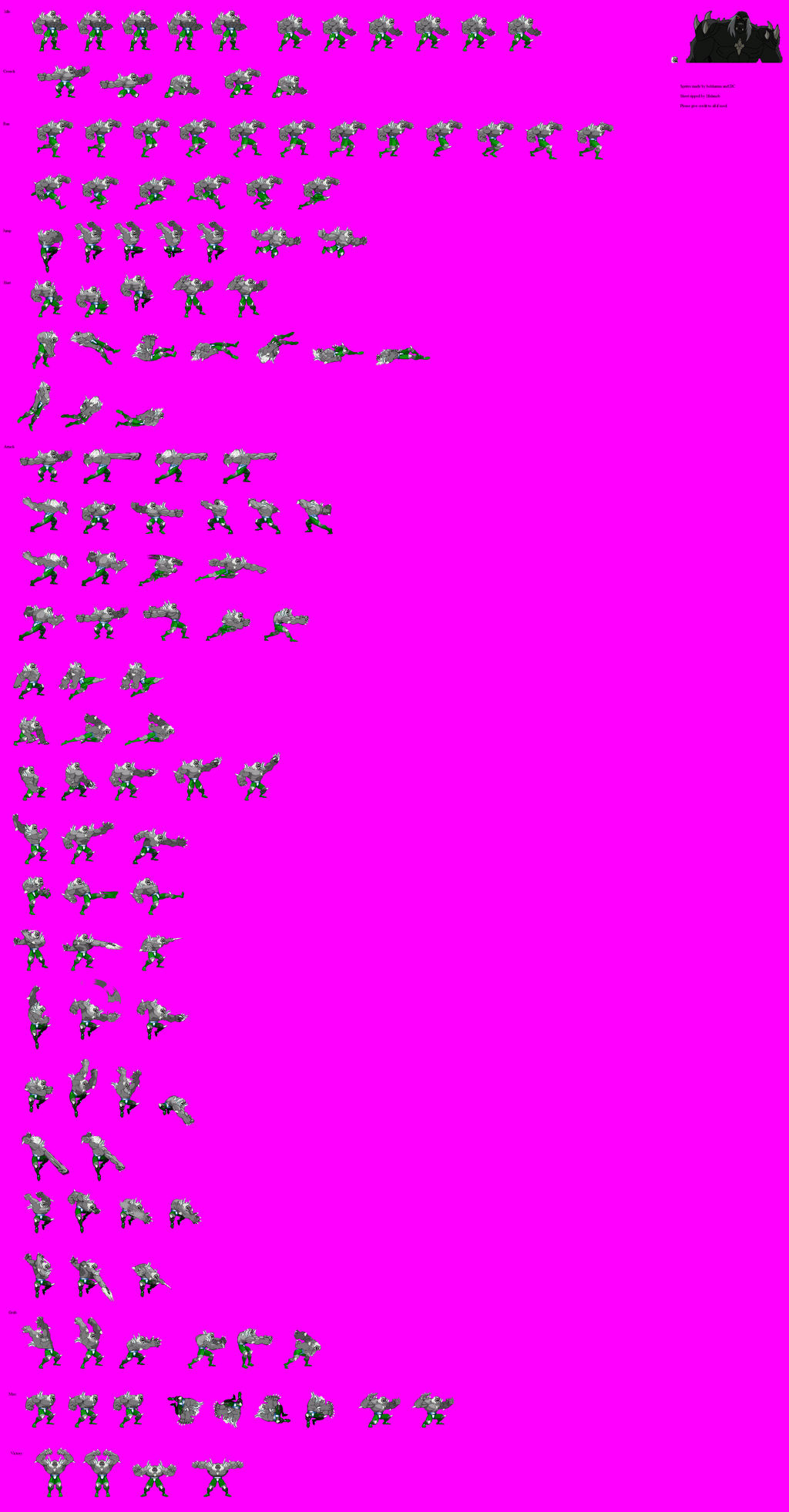 Doomsday (Mugen) sprite sheet by 1fishmob on DeviantArt