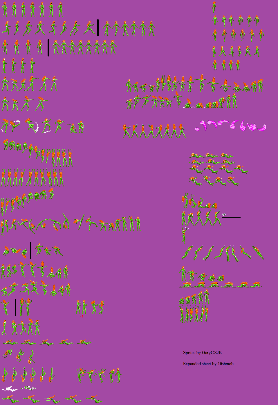 Scratch Sprites Sam Sam (Totally Spies) Expanded Sprite Sheet by 1fishmob on DeviantArt