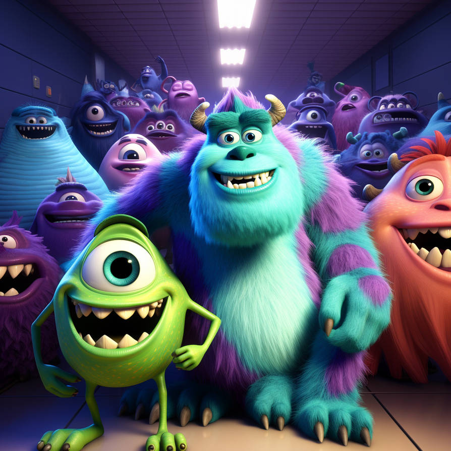 Monsters Inc. AI Art. by 1fishmob on DeviantArt