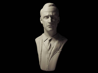 Man in suit bust