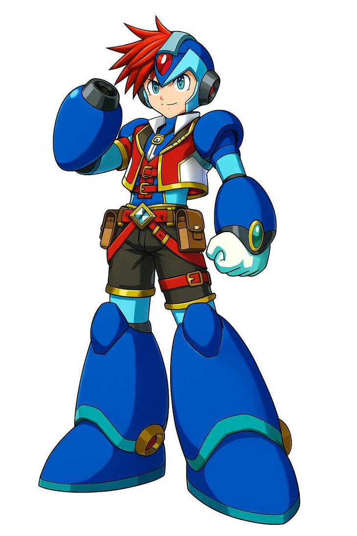 Reploid Adventurer (Red-haired Hero x Mega Man X) by AkmalnovaGX on ...