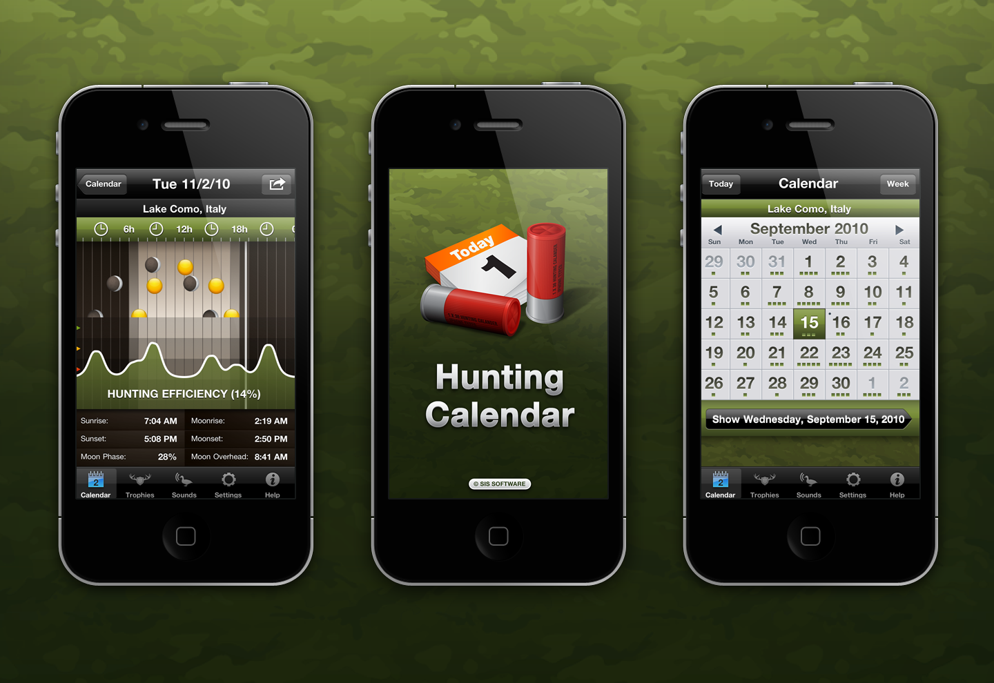 Hunting Calendar App