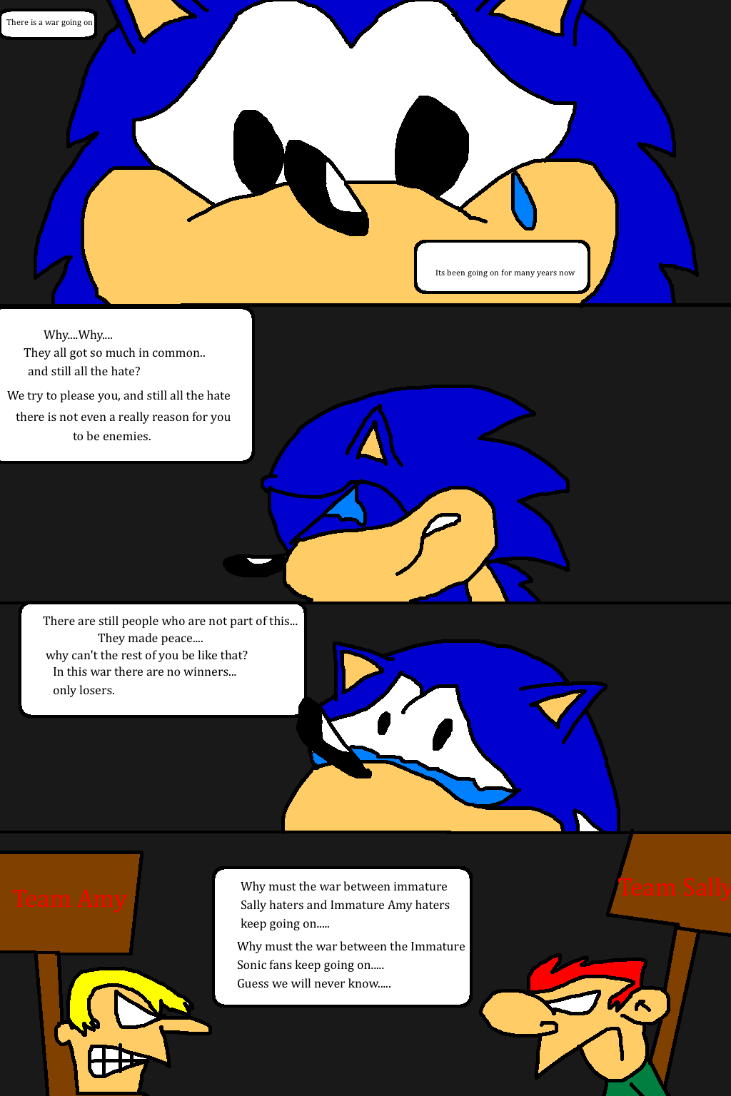 Mighty hates red sonic by GavinGraham32100 on DeviantArt