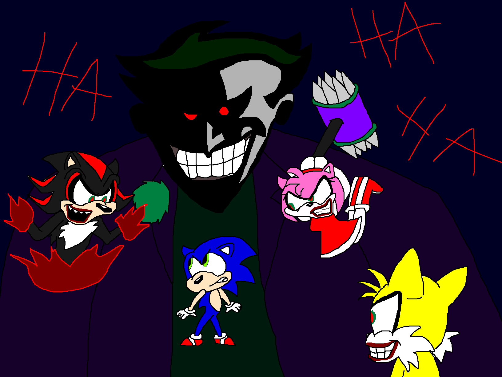 Majin Sonic Trolls Sonic Exe by richsquid1996 on DeviantArt