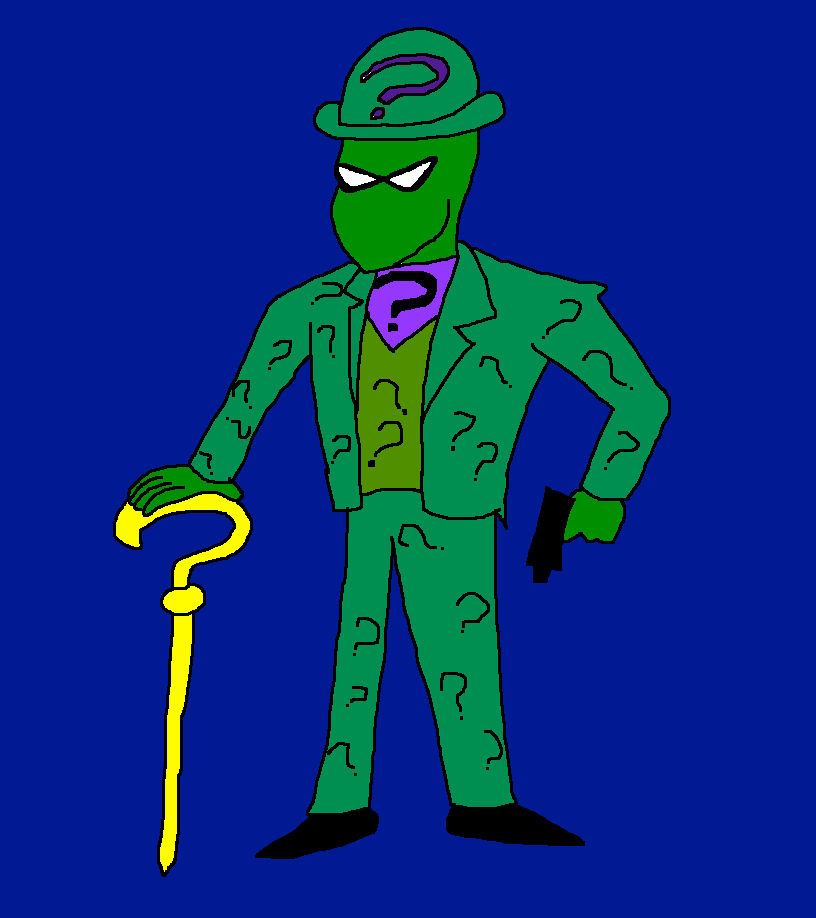 Riddler design by Scurvypiratehog on DeviantArt