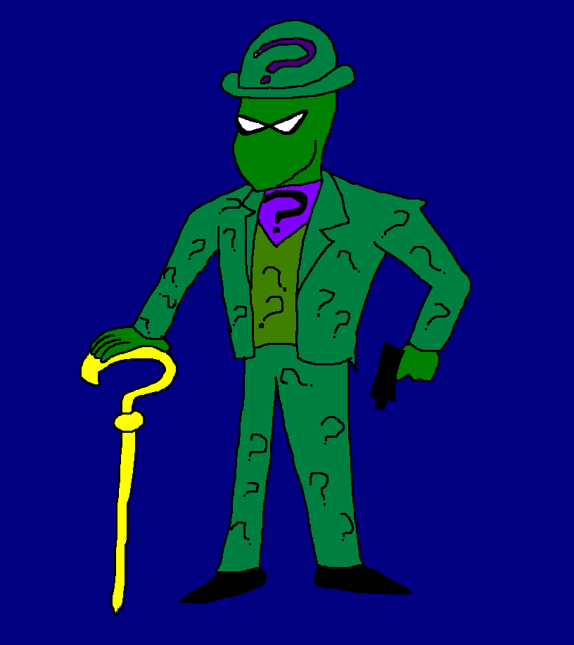Riddler design by Scurvypiratehog on DeviantArt