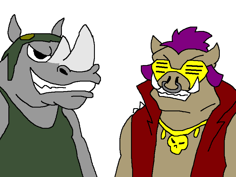 Bebop and Rocksteady by Scurvypiratehog on DeviantArt
