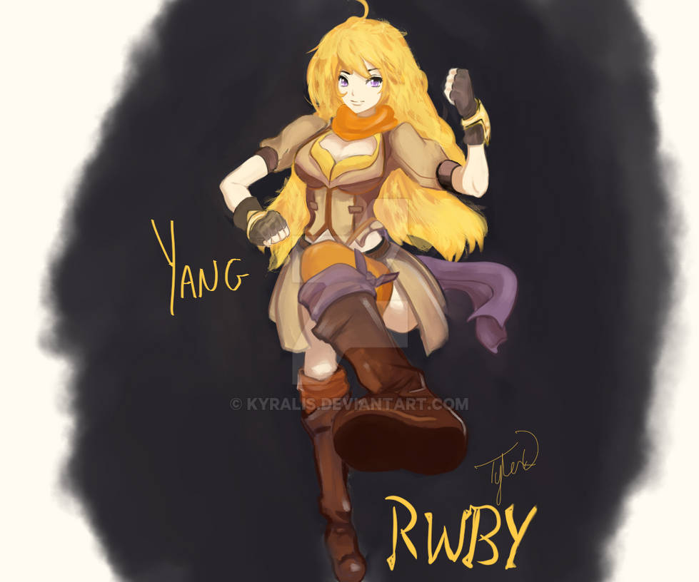 Yang Rwby Custom RWBY Yang Fanart by Kyralis on DeviantArt