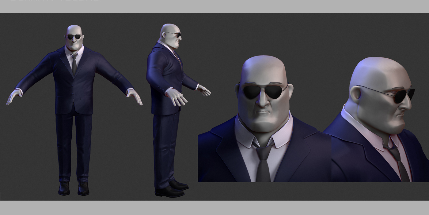 WIP Security Guard -Diploma Movie characters 1/3