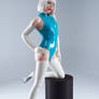 Turquoise and white latex 9