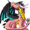 Commission - Pixel Dragoness by AeriPlumis