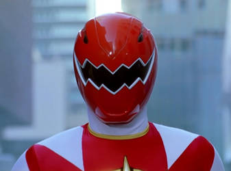 Tanner as Red Dino thunder Ranger 