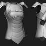 Female hunter WIP 2 - Leather torso armor