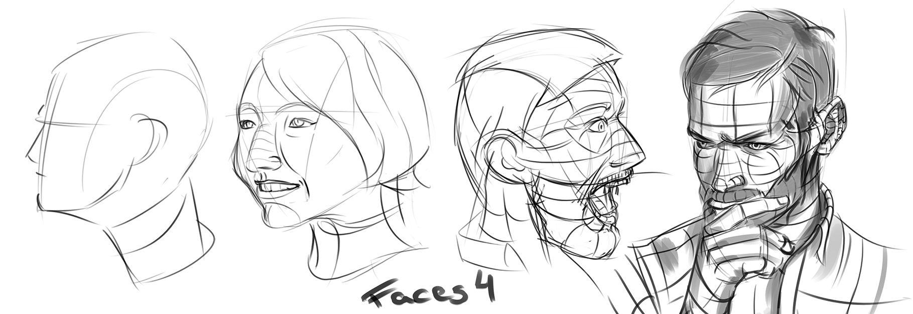 Face Study - 4 by Dantaniel on DeviantArt