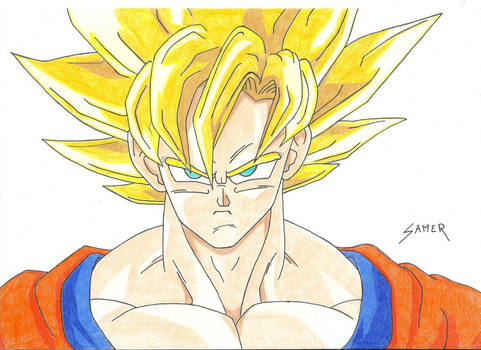 Son Goku Super Sayan (Old Drawing)