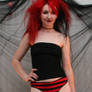 Punk Girl Pinup Stock 002 Red