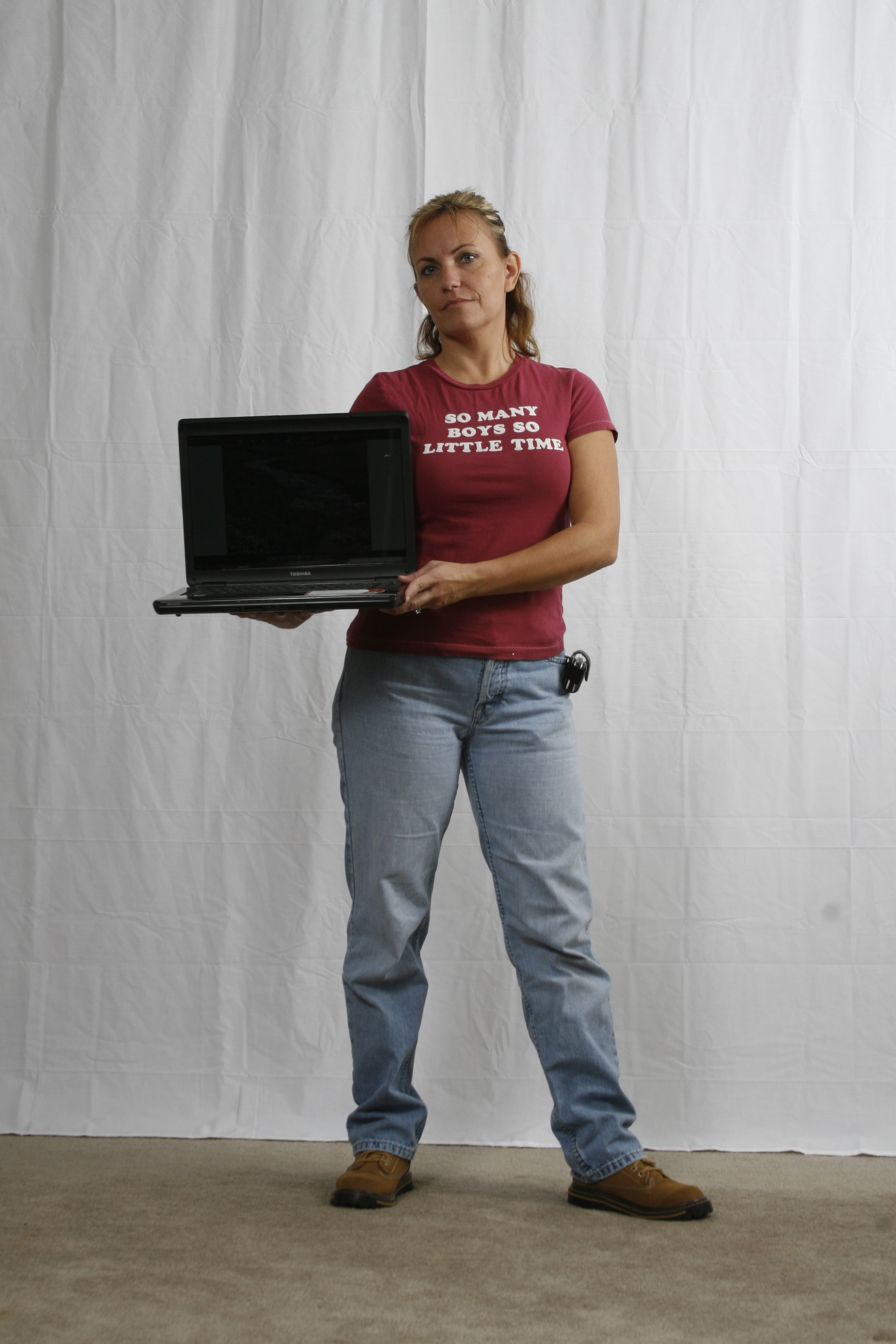 Woman with laptop JANNA Stock