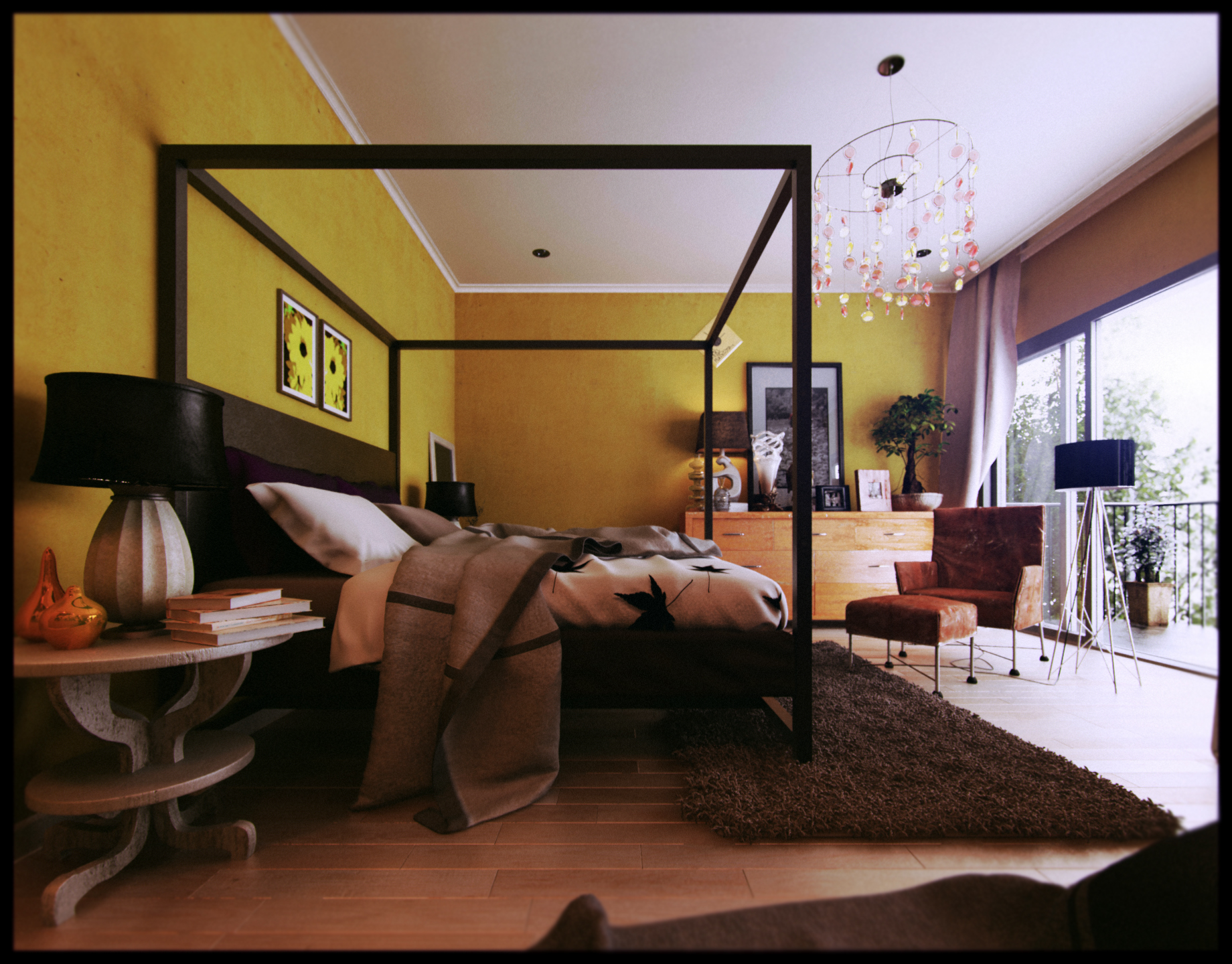 the yellow bedroom