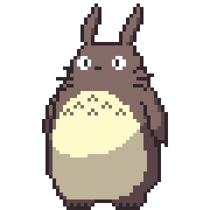 Totoro Pixel by damnireekrad on DeviantArt Totoro Pixel by damnireekrad on DeviantArt